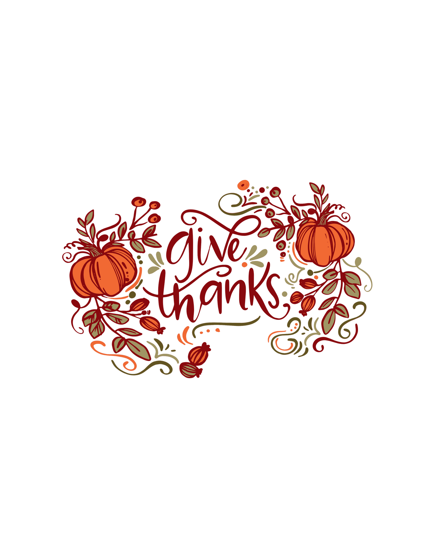 Give Thanks with pumpkins
