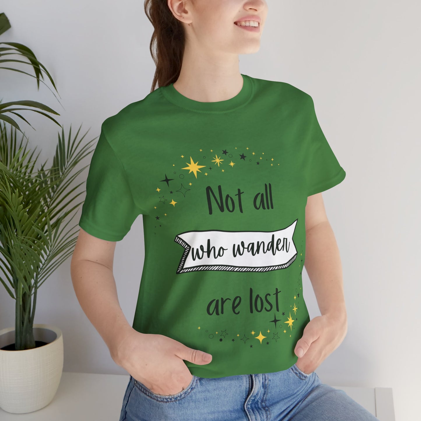 Not All Who Wander... Jersey Short Sleeve Tee