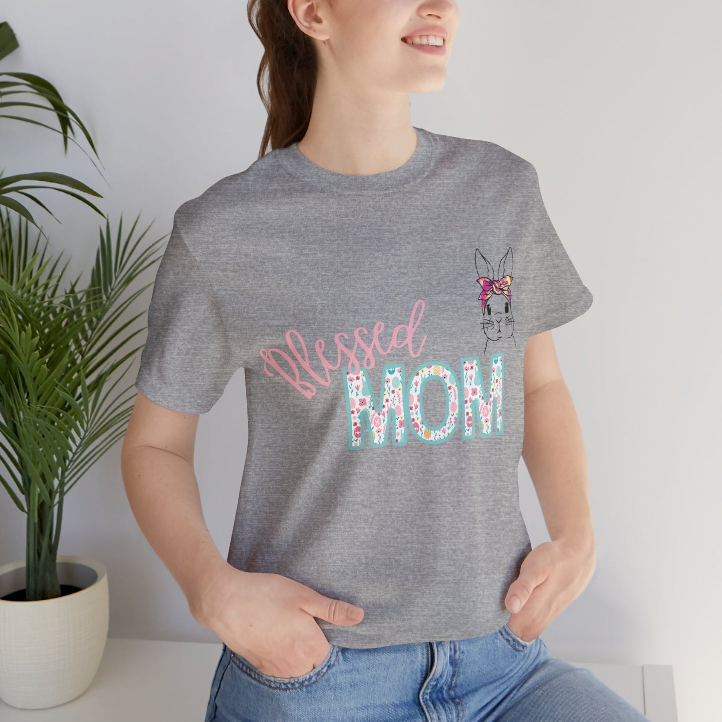 Blessed MOM Jersey Short Sleeve Tee