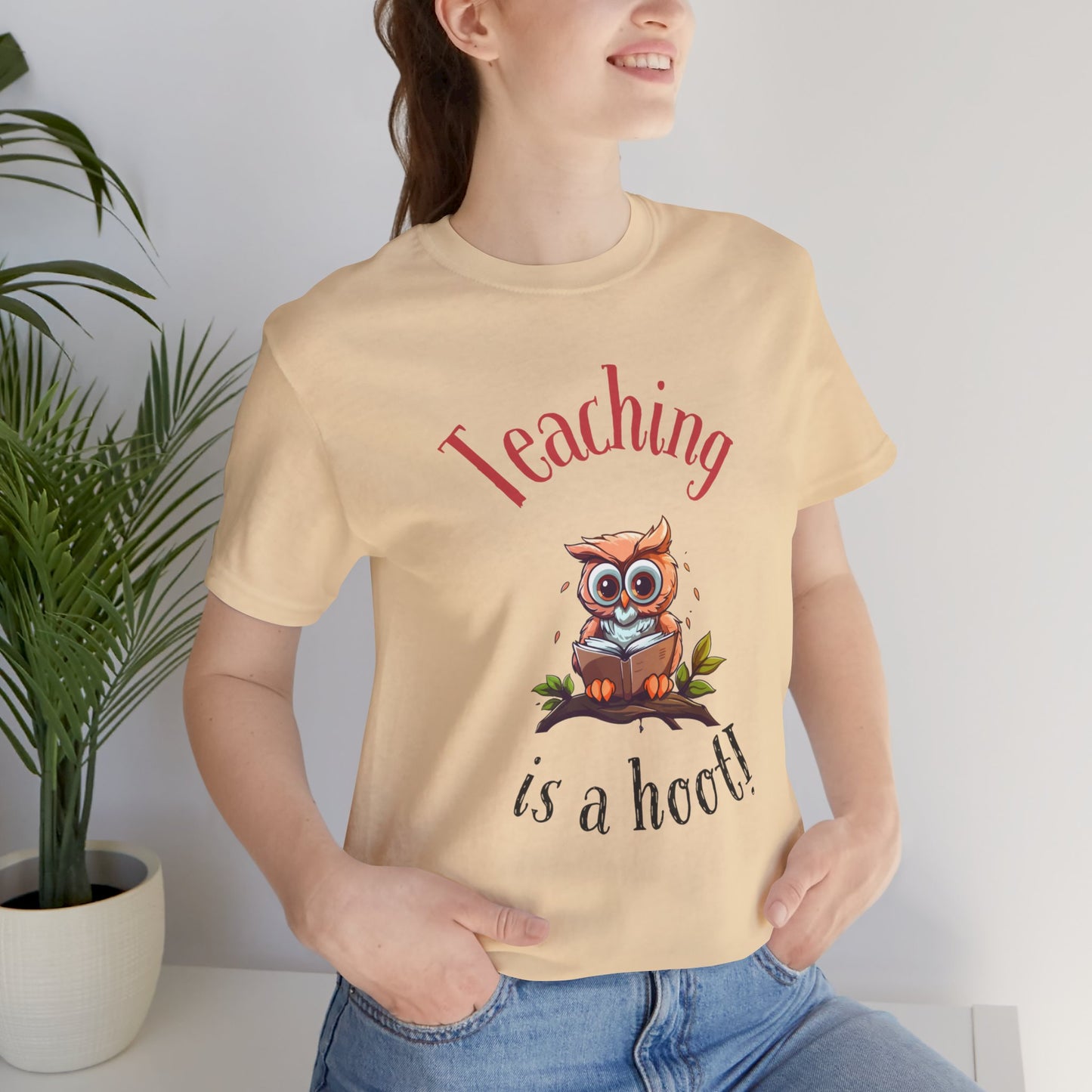 Teaching is a Hoot Jersey Short Sleeve Tee