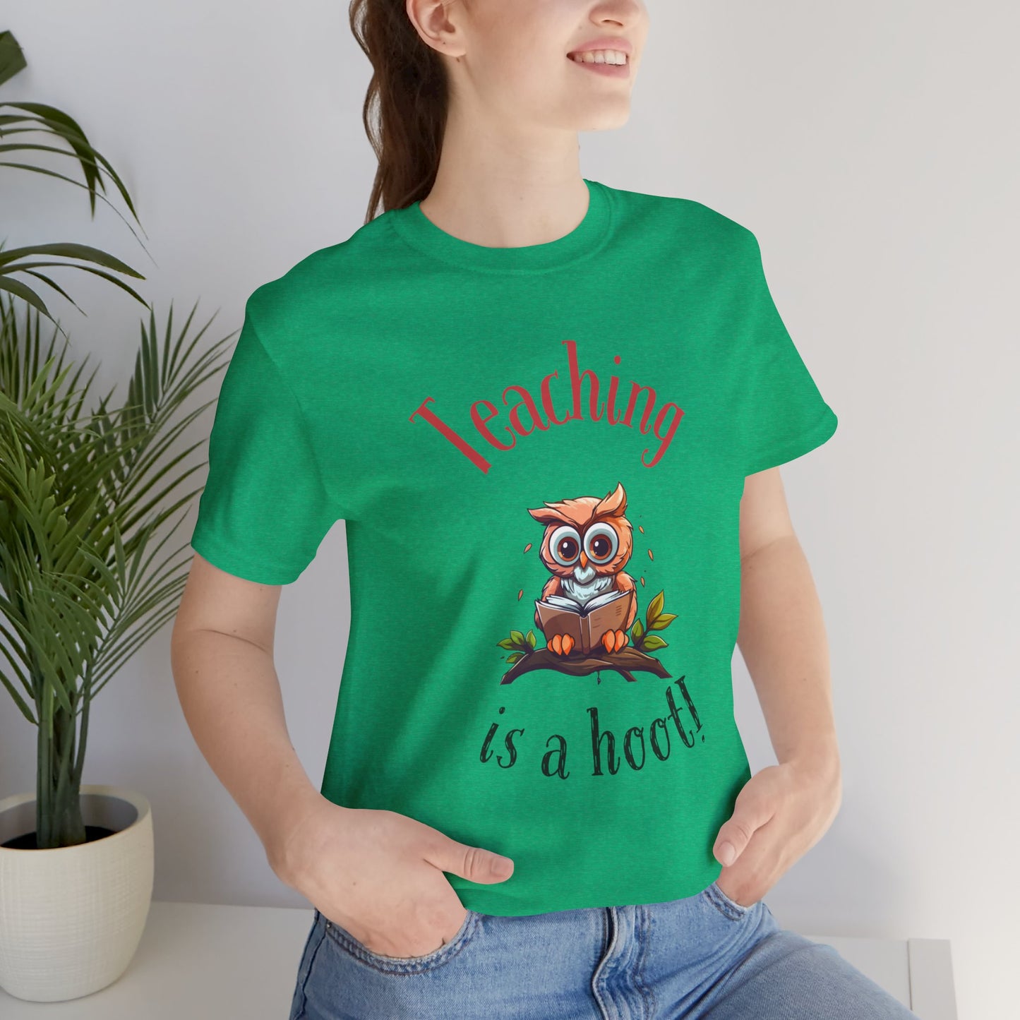 Teaching is a Hoot Jersey Short Sleeve Tee