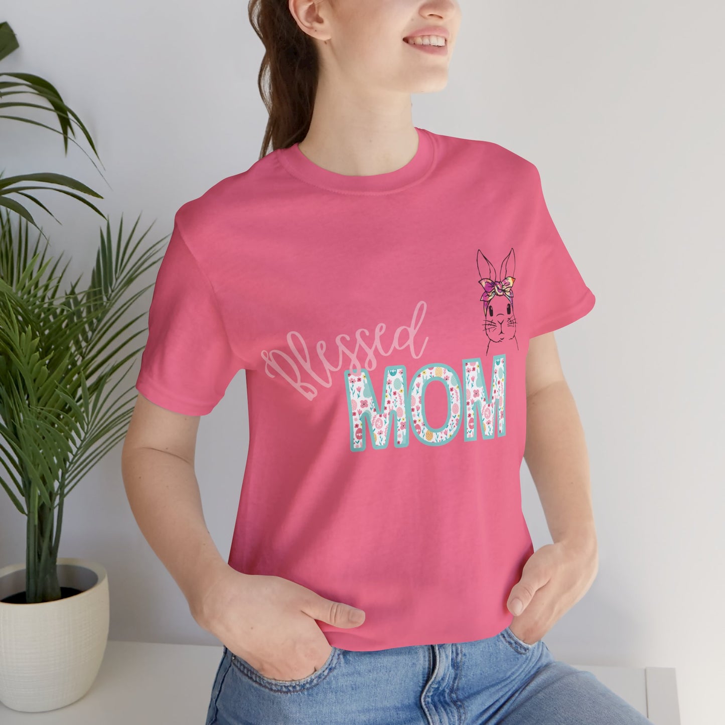 Blessed MOM Jersey Short Sleeve Tee