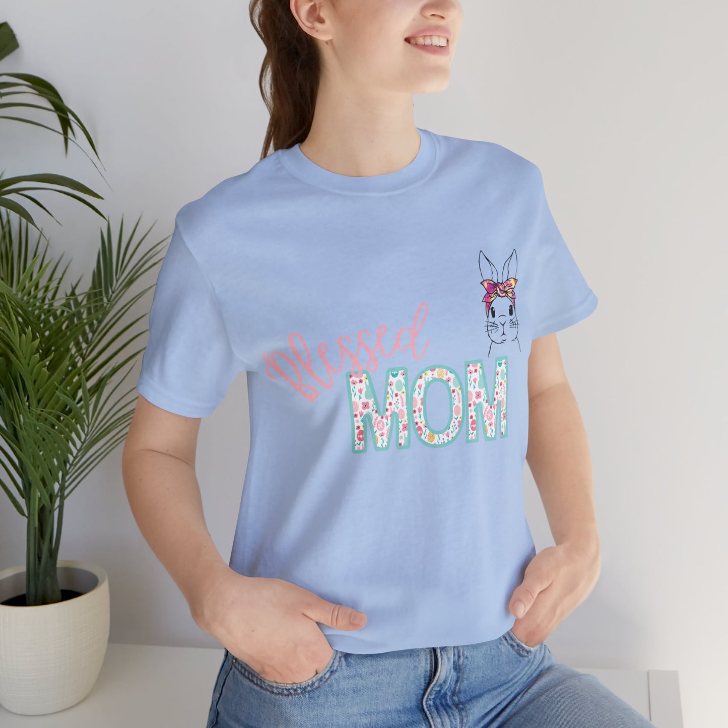 Blessed MOM Jersey Short Sleeve Tee