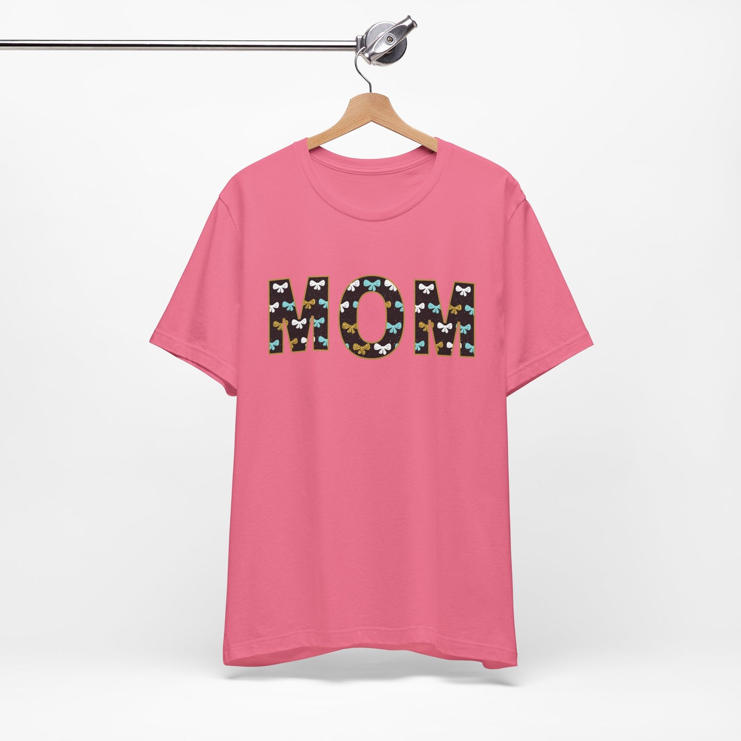 Mom with bows Unisex Jersey Short Sleeve Tee