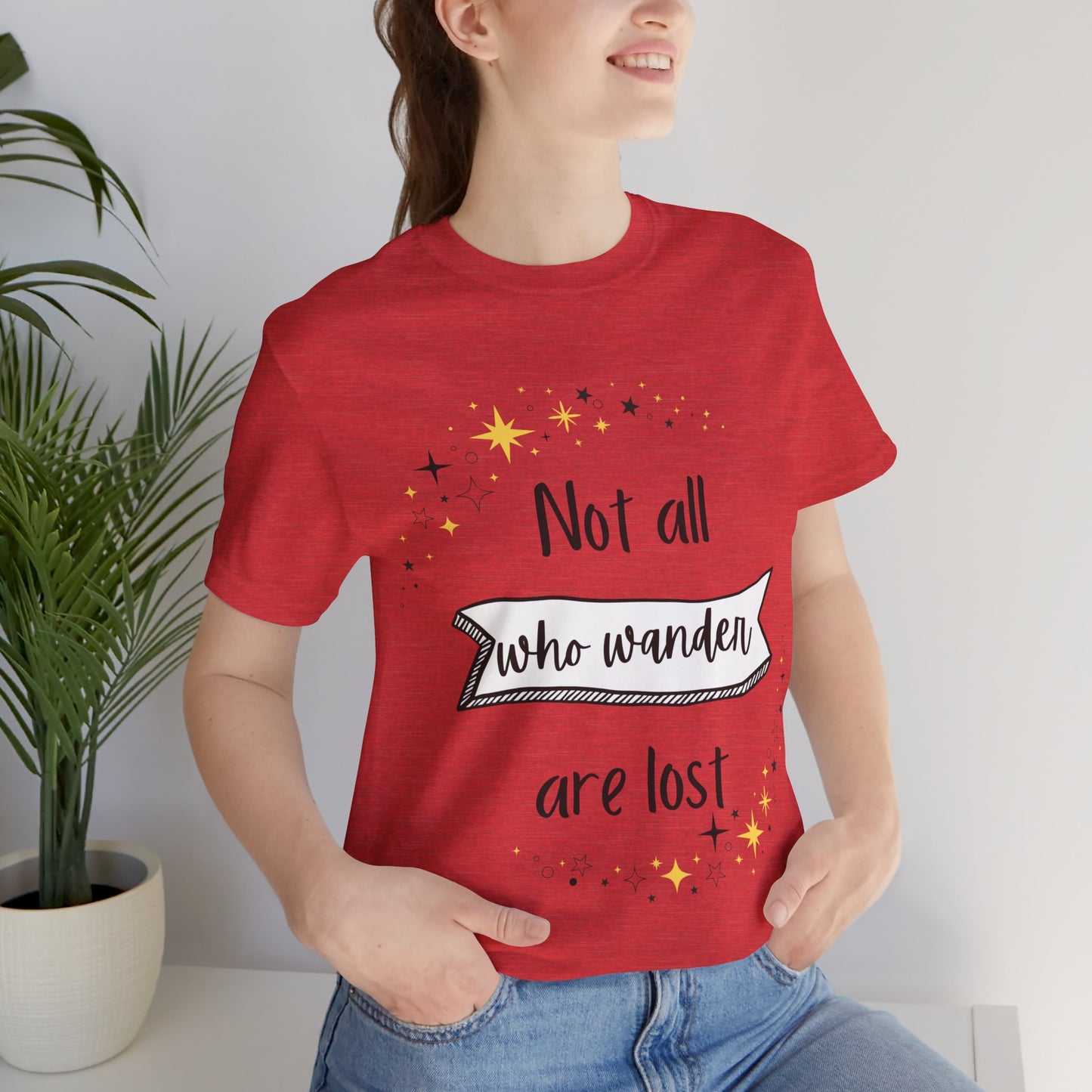 Not All Who Wander... Jersey Short Sleeve Tee