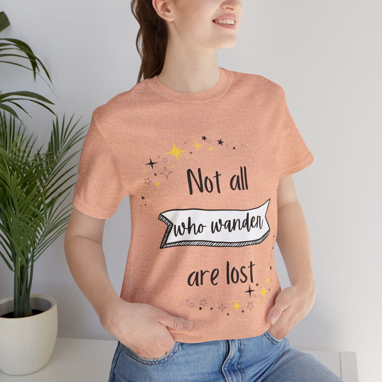 Not All Who Wander... Jersey Short Sleeve Tee