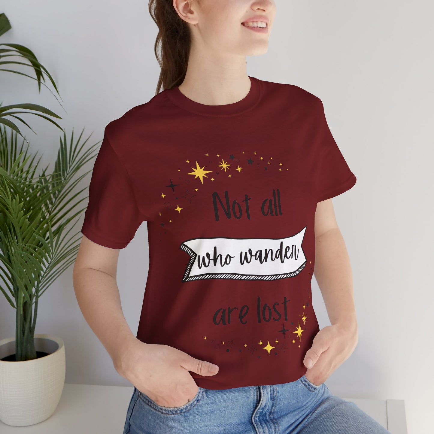 Not All Who Wander... Jersey Short Sleeve Tee