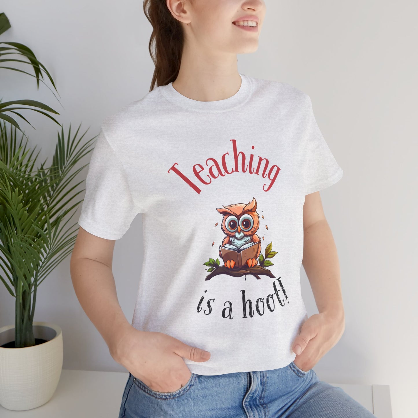 Teaching is a Hoot Jersey Short Sleeve Tee