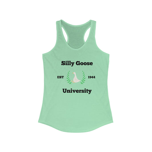 Silly Goose University Women's Ideal Racerback Tank