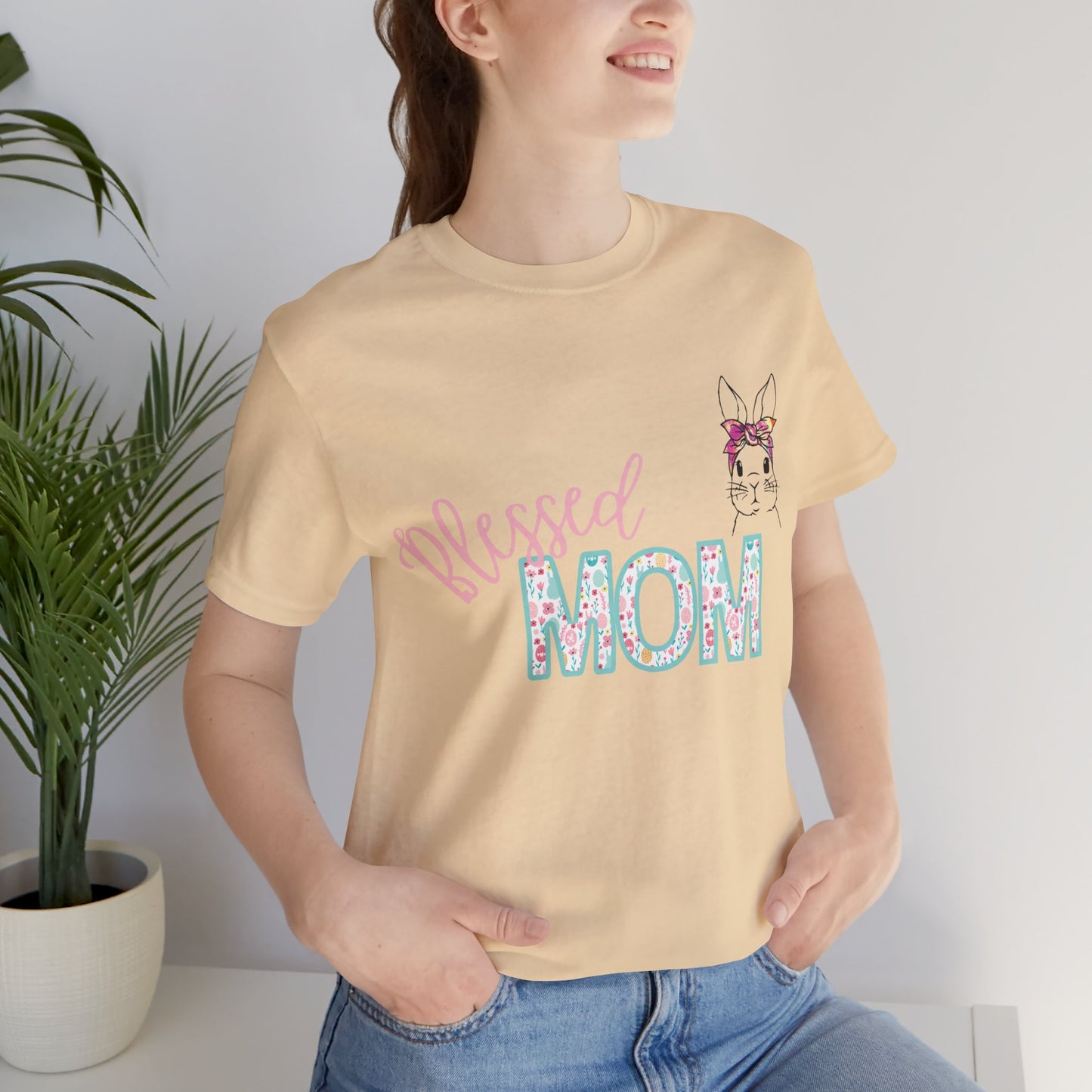 Blessed MOM Jersey Short Sleeve Tee