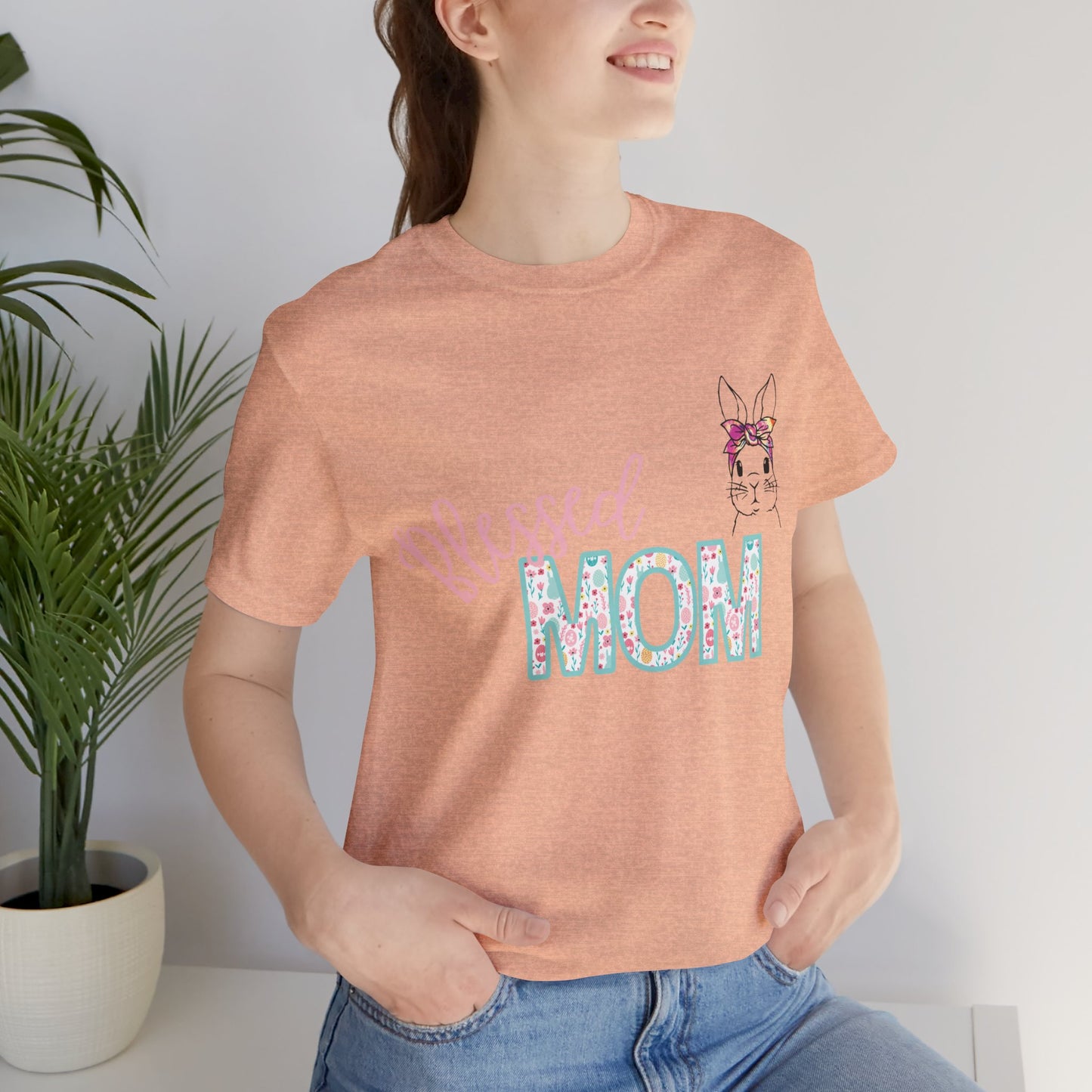 Blessed MOM Jersey Short Sleeve Tee