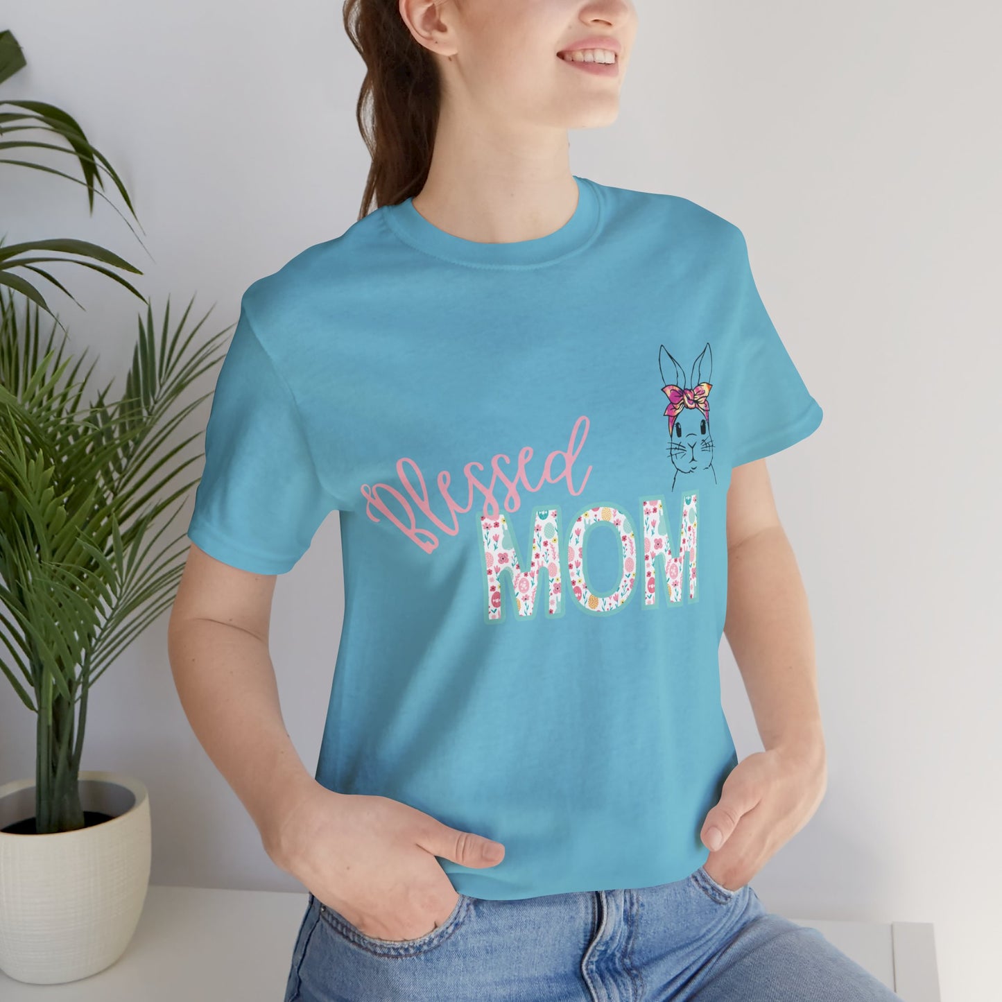 Blessed MOM Jersey Short Sleeve Tee