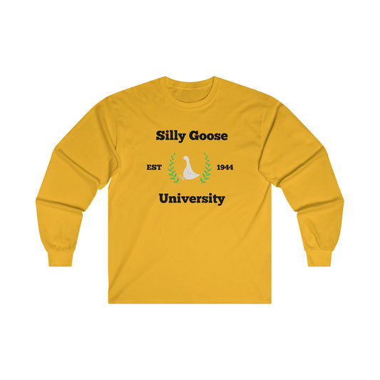 Silly Goose University Ultra Cotton Long Sleeve Tee