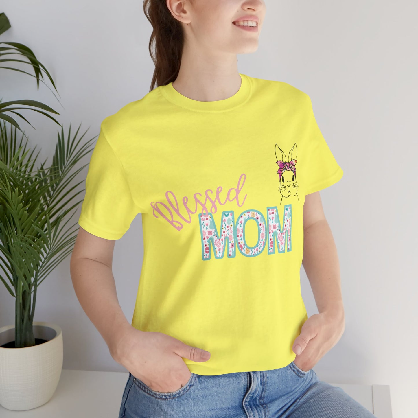 Blessed MOM Jersey Short Sleeve Tee