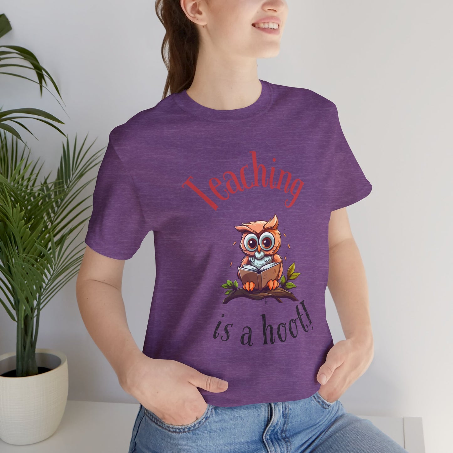 Teaching is a Hoot Jersey Short Sleeve Tee