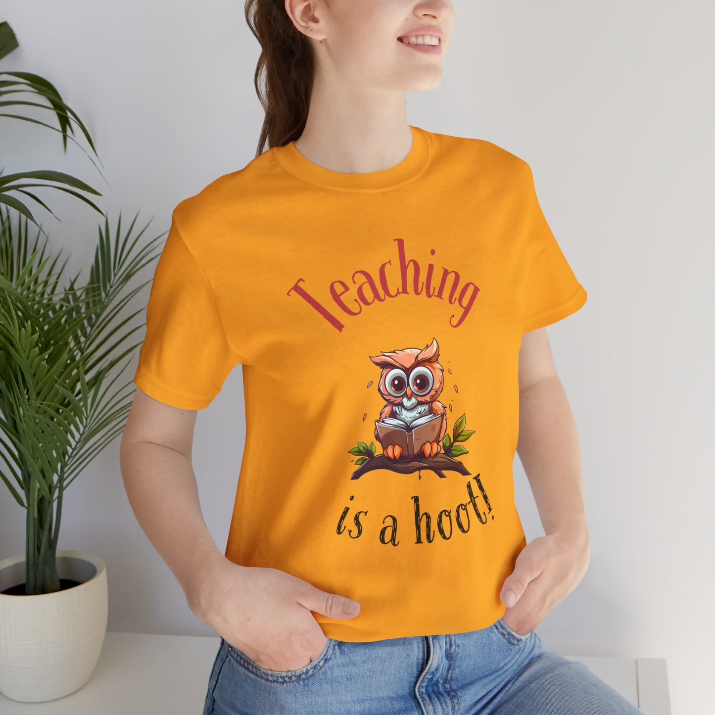 Teaching is a Hoot Jersey Short Sleeve Tee