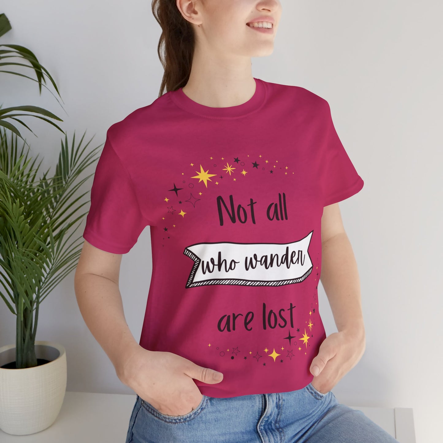 Not All Who Wander... Jersey Short Sleeve Tee