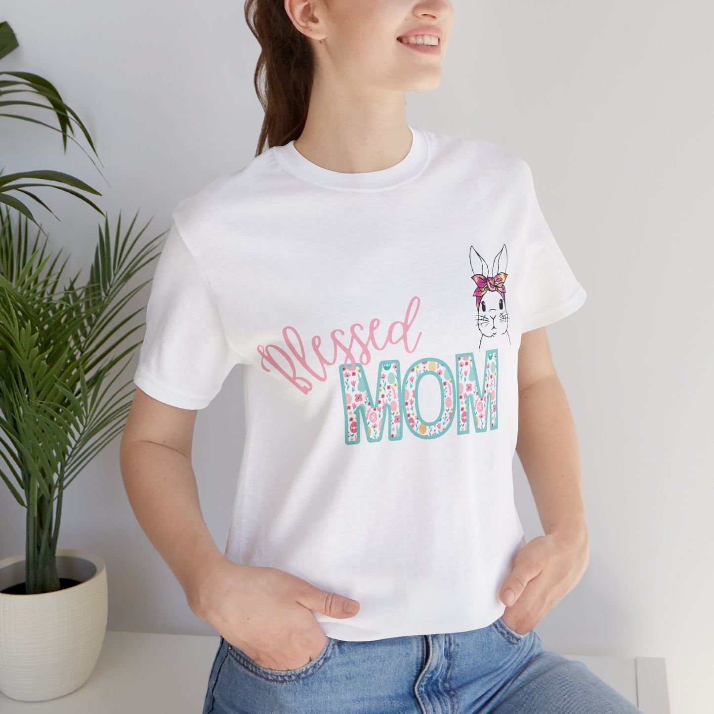 Blessed MOM Jersey Short Sleeve Tee