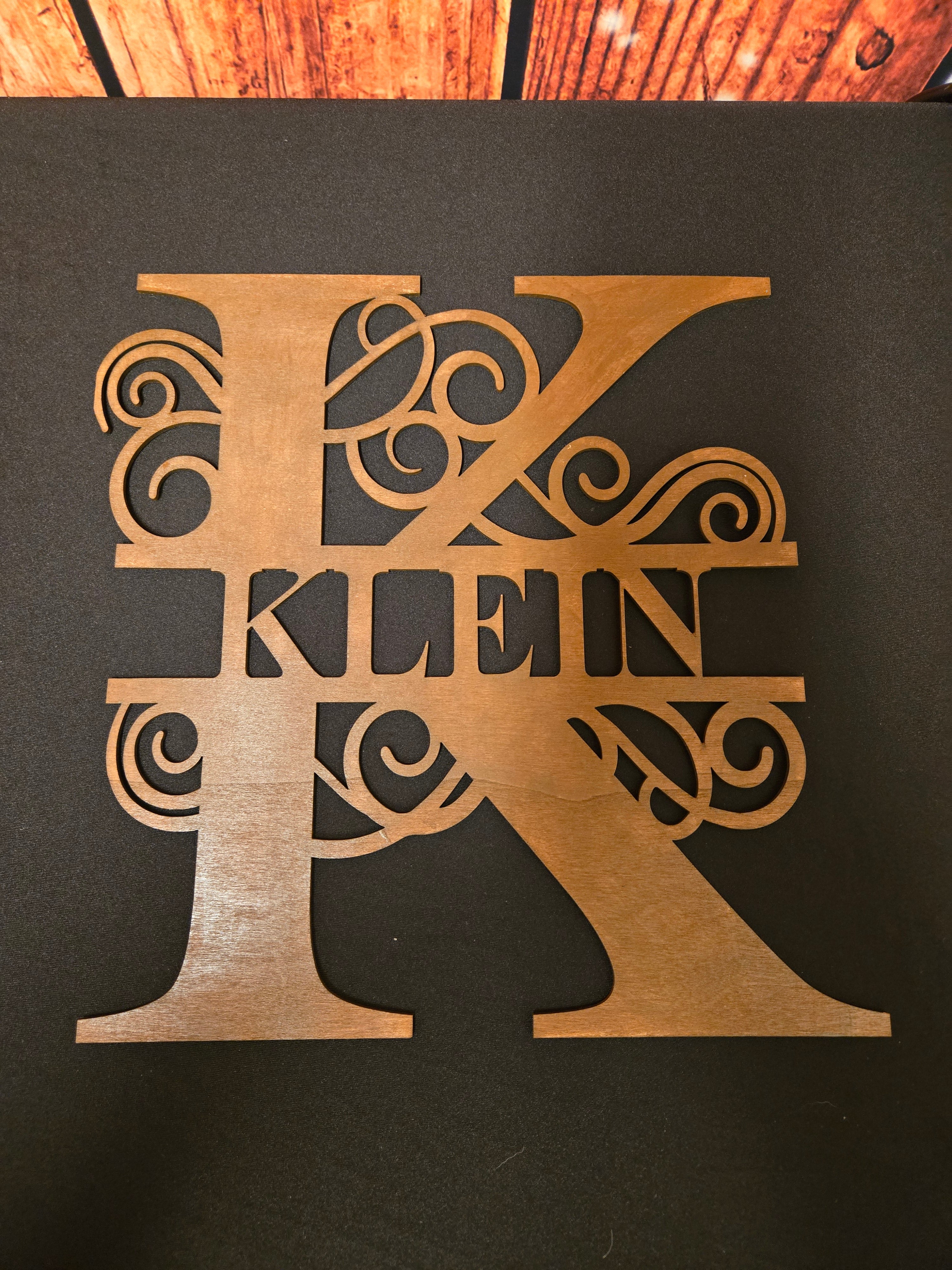 Monogram Letter Sign