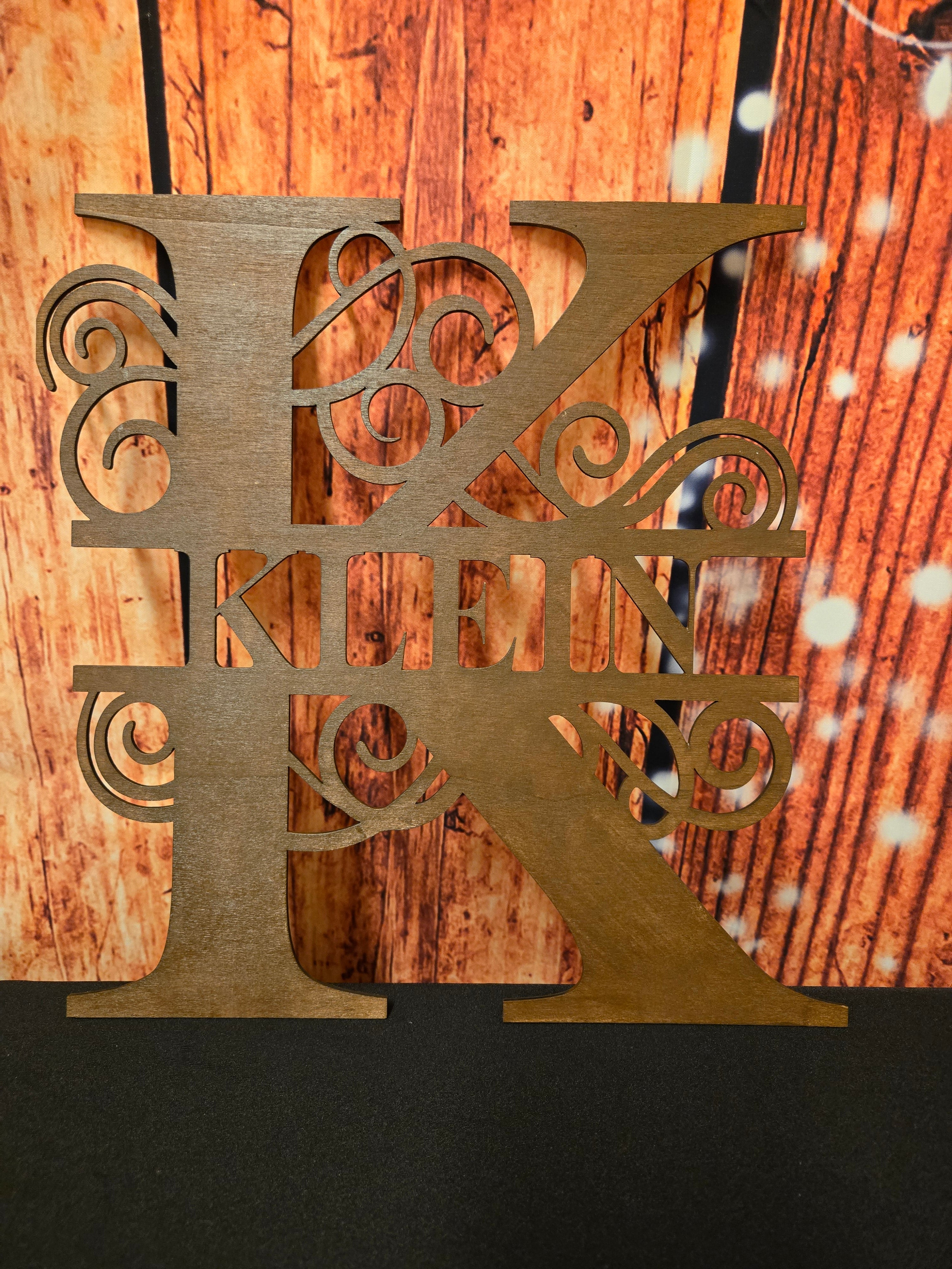 Monogram Letter Sign