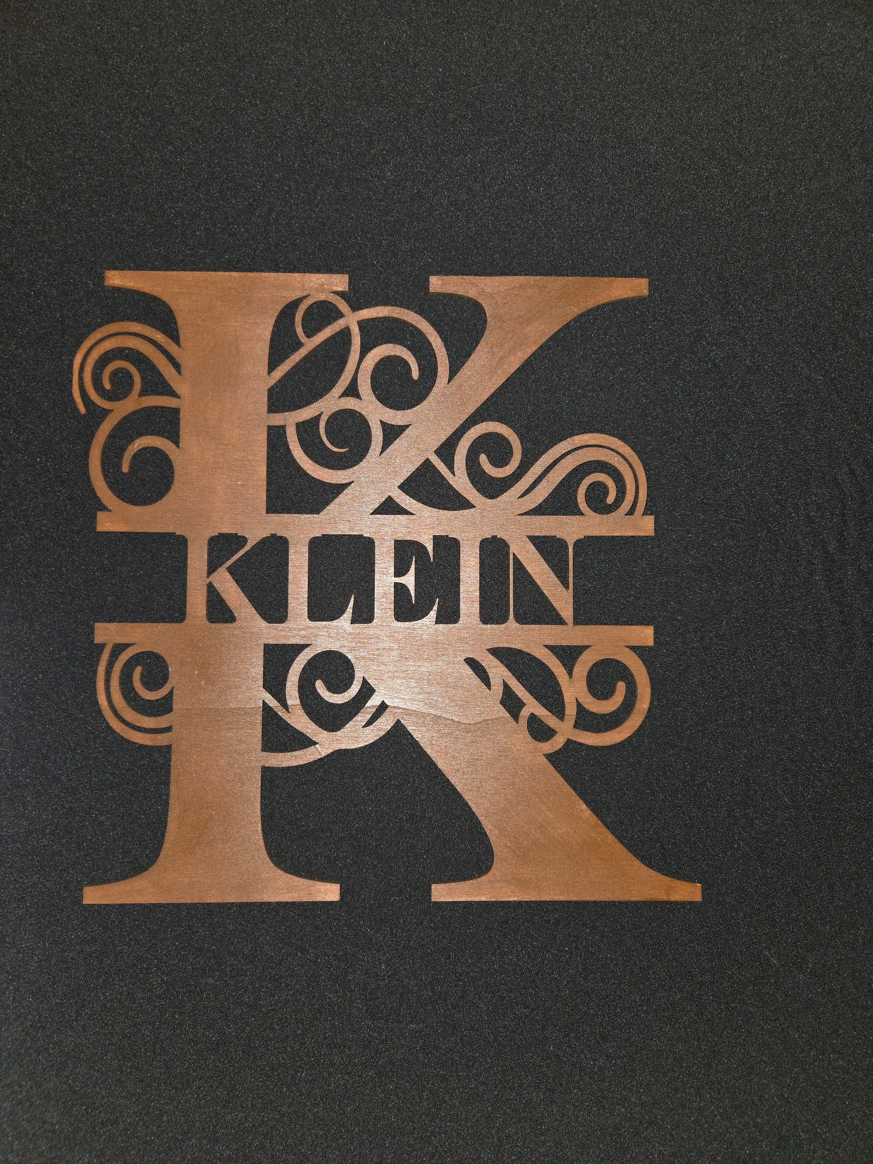 Monogram Letter Sign