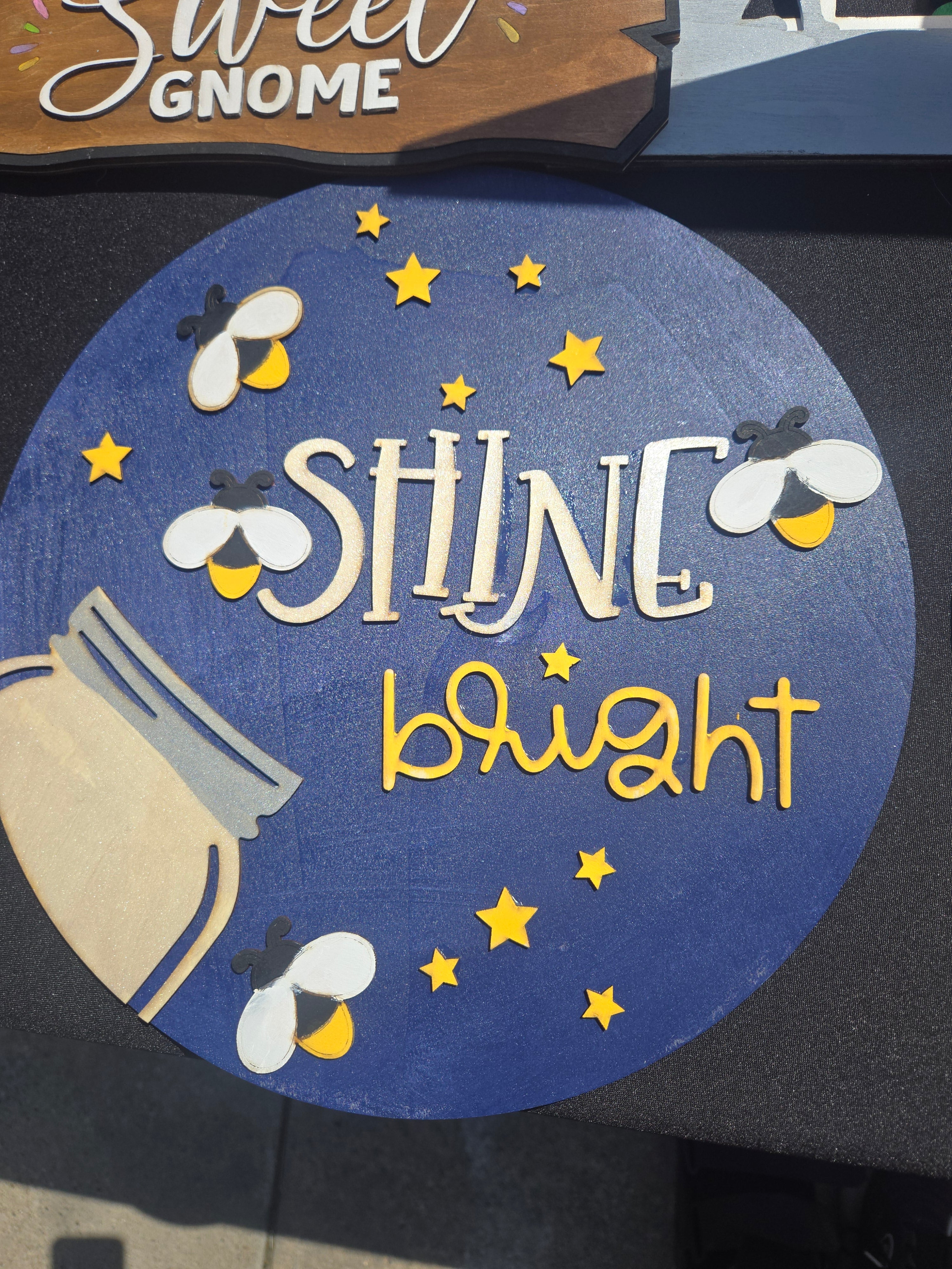 Shine Bright Door Sign