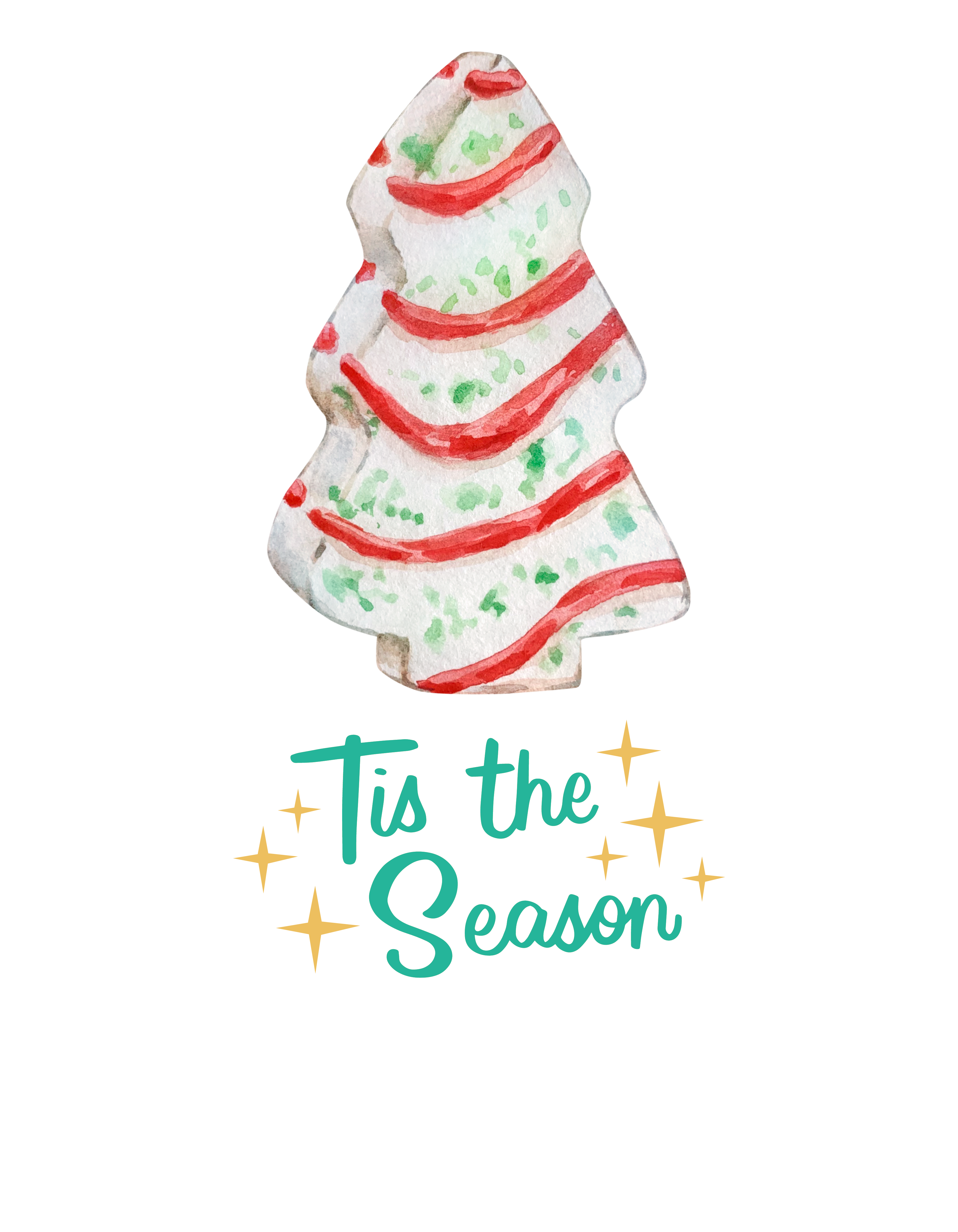 Tis the Season Christmas Cake