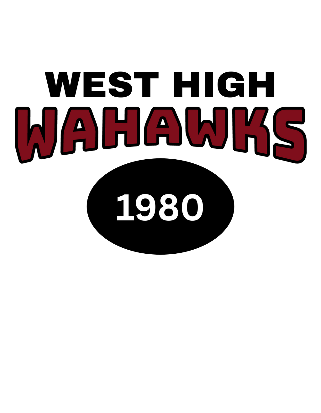 WEST HIGH WAHAWKS 1980