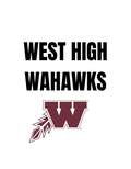 WEST HIGH WAHAWKS (with flying W)