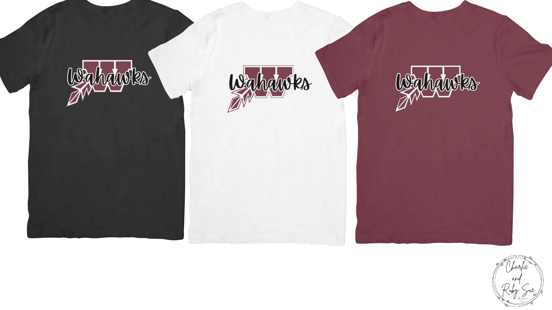 T-shirt with Wahawks and flying W