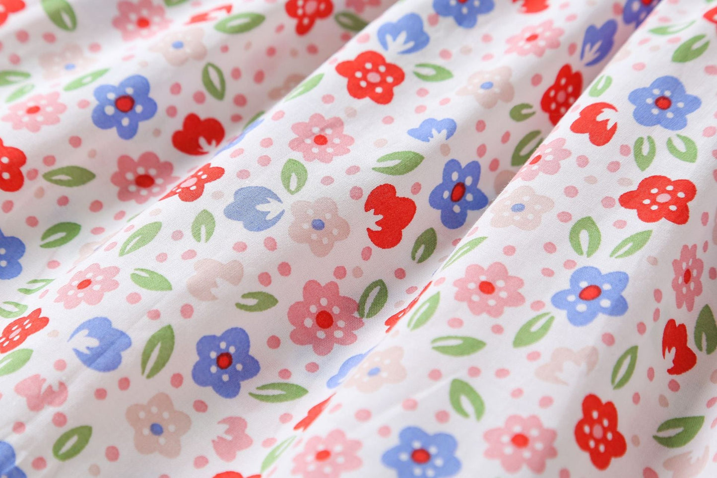 Baby Girls Floral Print Pattern With Bow Tie Design Round Collar Sleeveless Princess Newborn Onesies Dress-8